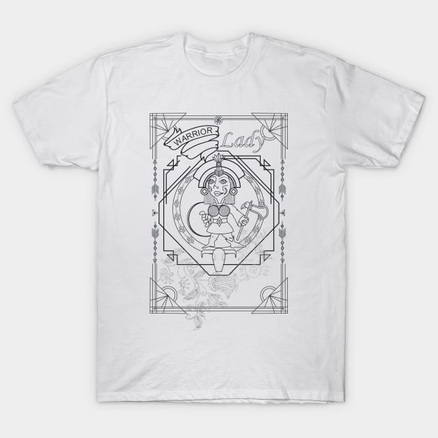 Warrior Lady. Viking T-Shirt by Teedimk